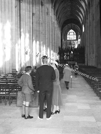 TRIPPERS IN CATHEDRAL